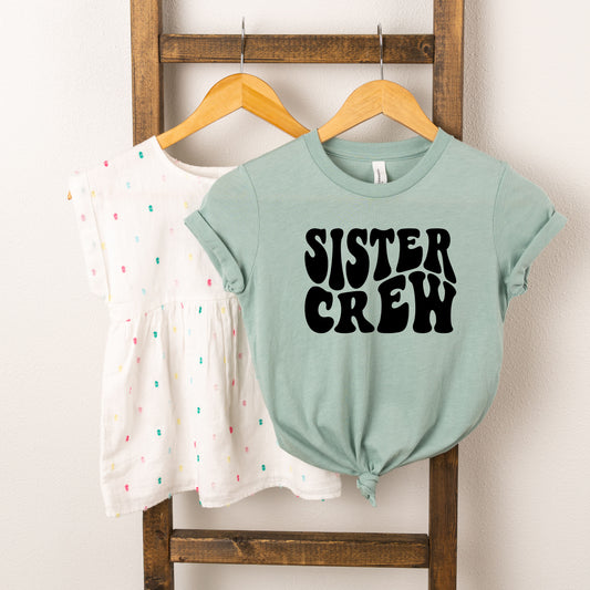 Sister Crew Wavy | Youth Short Sleeve Crew Neck