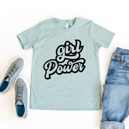 Retro Girl Power | Youth Short Sleeve Crew Neck