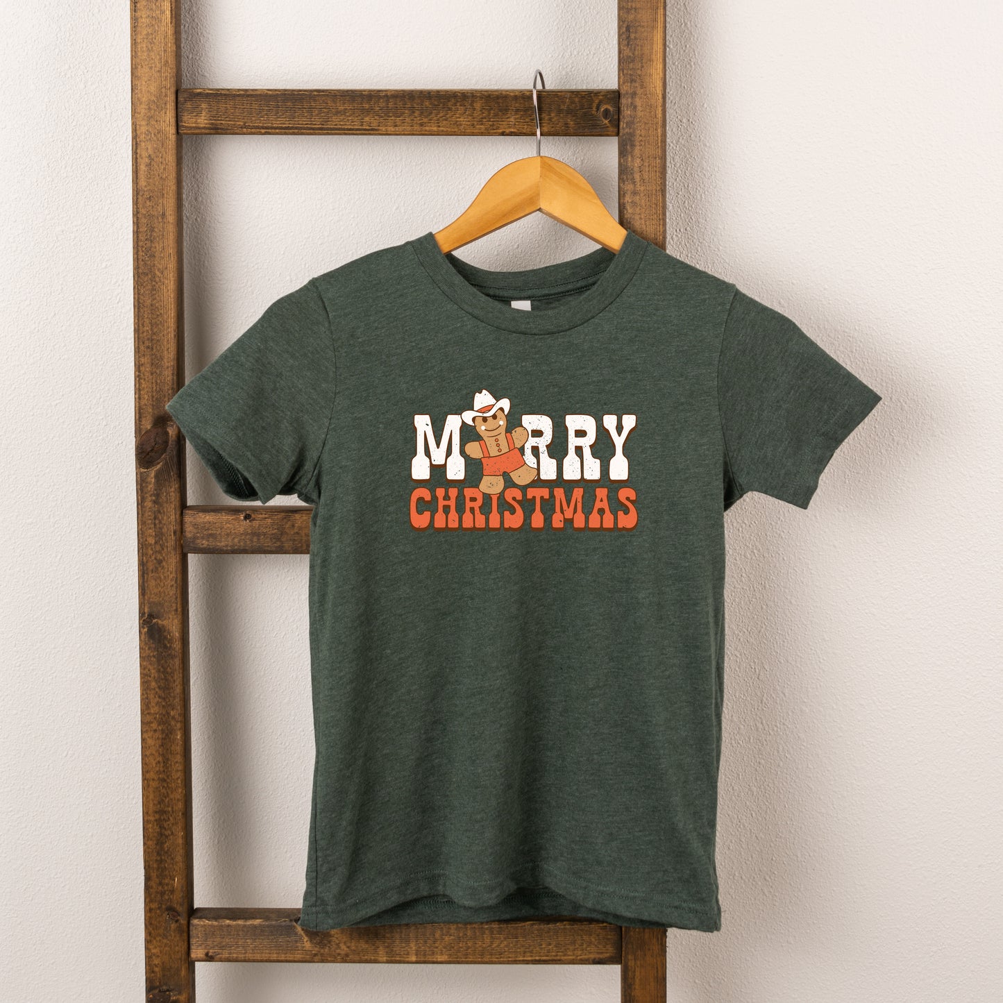 Merry Christmas Gingerbread | Toddler Short Sleeve Crew Neck