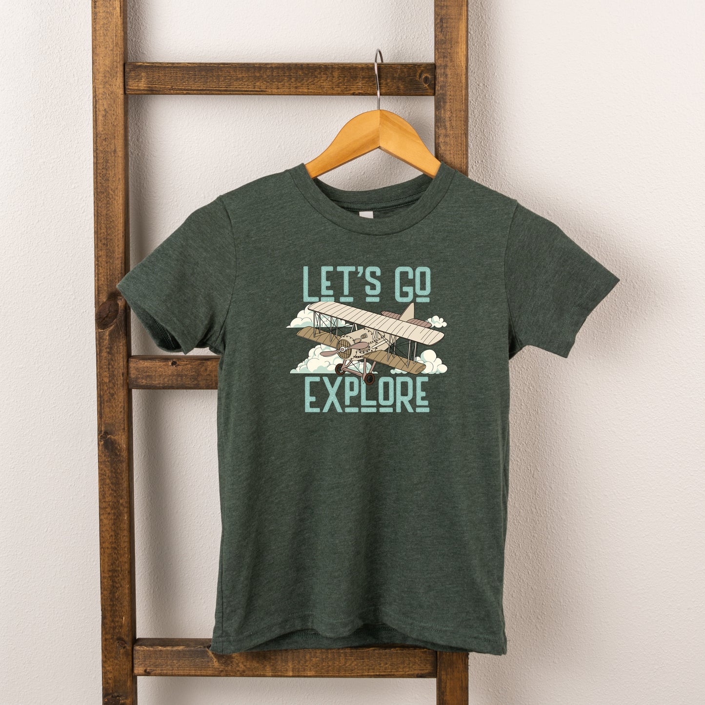 Let's Go Explore | Toddler Short Sleeve Crew Neck