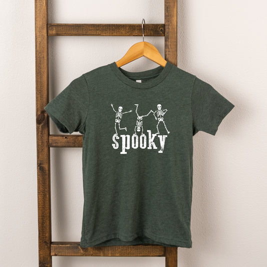 Spooky Dancing Skeletons | Toddler Short Sleeve Crew Neck