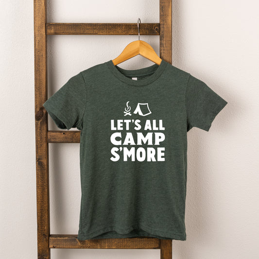 Let's All Camp S'more | Youth Short Sleeve Crew Neck