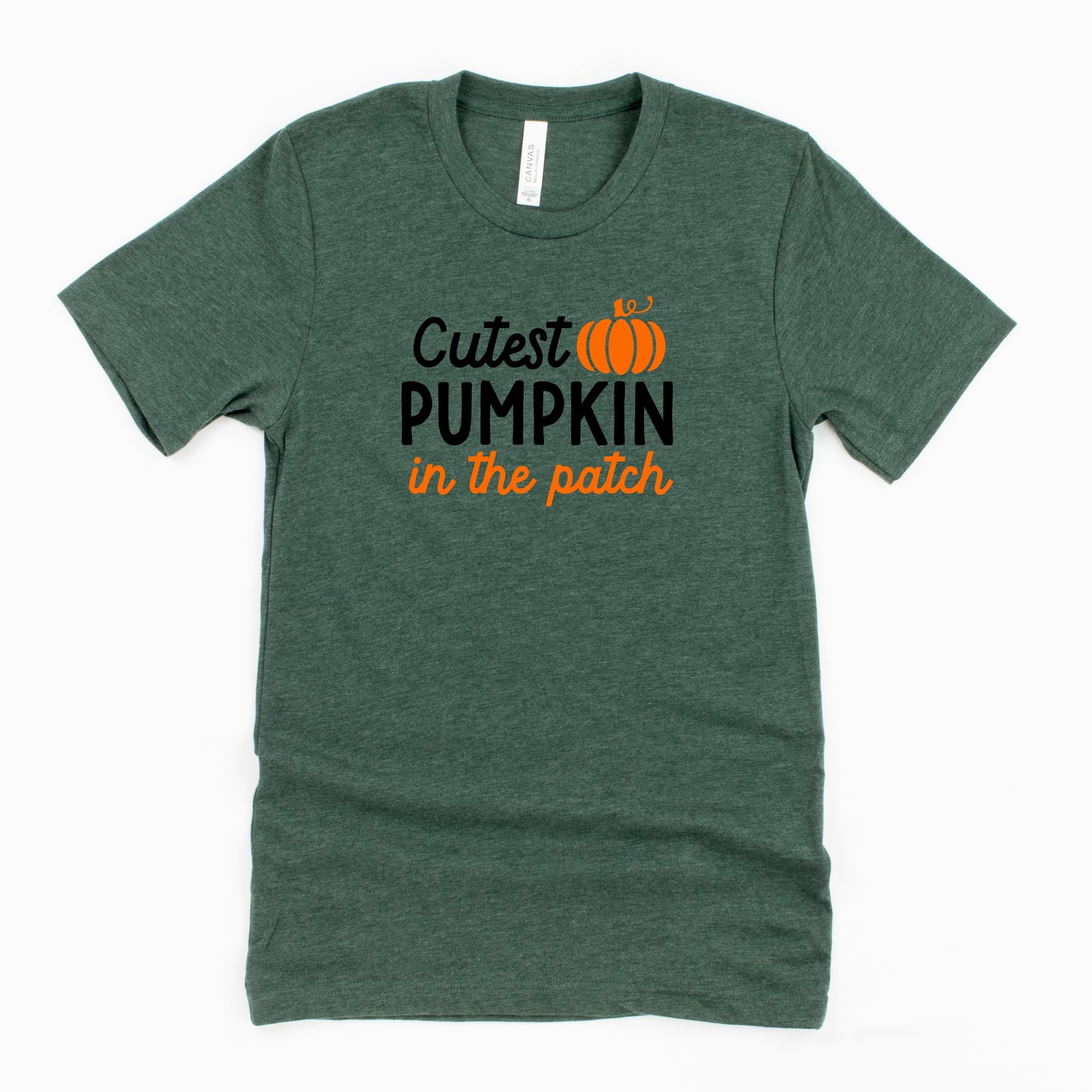 Cutest Pumpkin In The Patch Colorful | Youth Short Sleeve Crew Neck