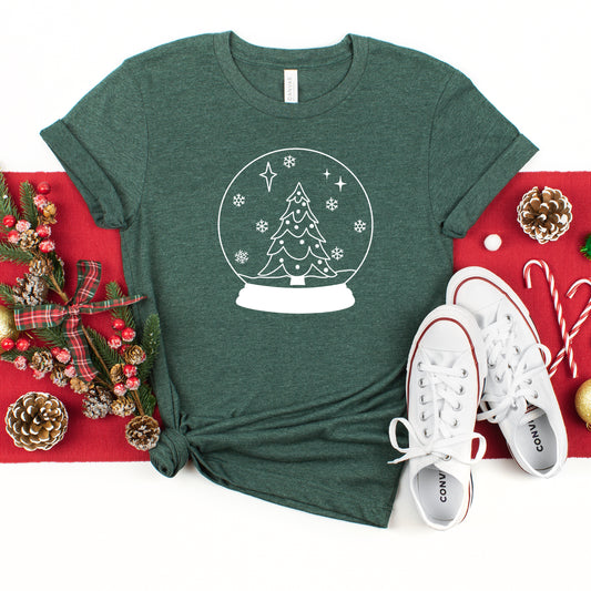 Christmas Snow Globe | Youth Short Sleeve Crew Neck