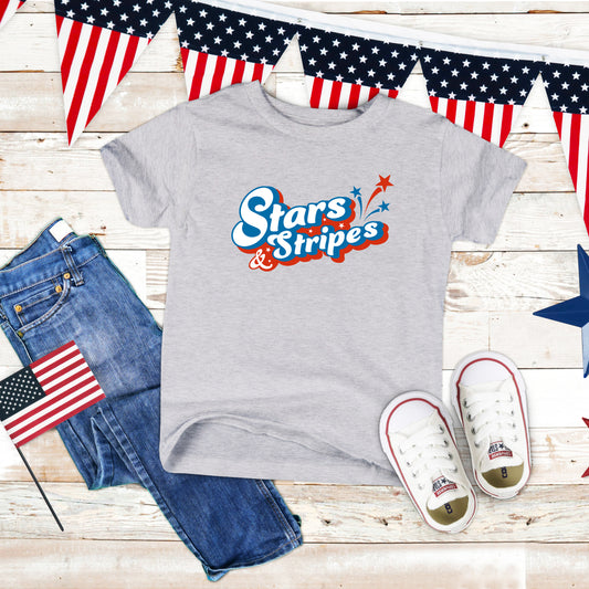 Stars and Stripes Firework | Youth Short Sleeve Crew Neck