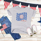 America Vibes Stacked | Youth Short Sleeve Crew Neck