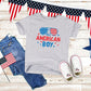 All American Boy Sunglasses | Toddler Short Sleeve Crew Neck