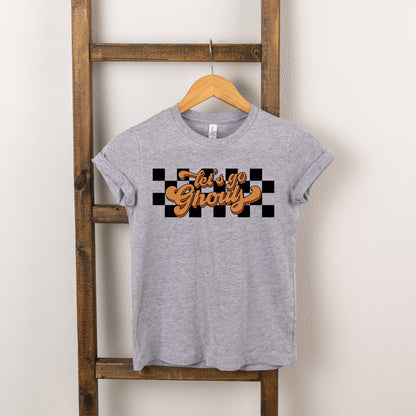 Let's Go Ghouls Checkered | Toddler Short Sleeve Crew Neck