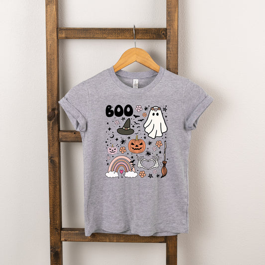 Boo Collage | Toddler Short Sleeve Crew Neck