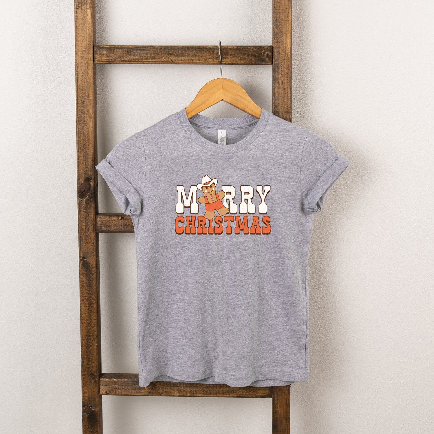 Merry Christmas Gingerbread | Toddler Short Sleeve Crew Neck