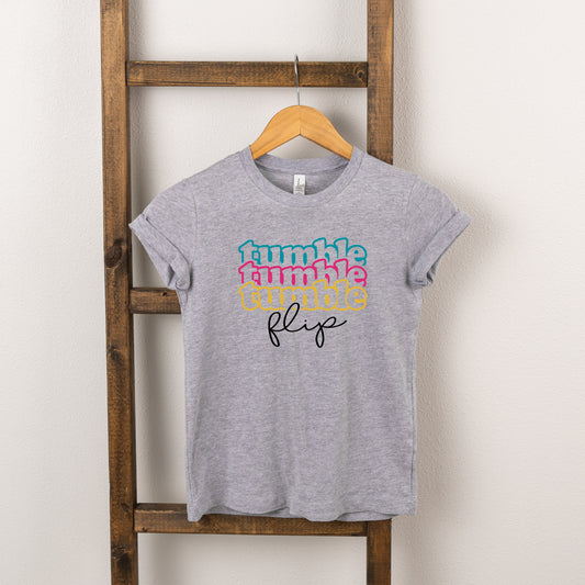 Tumble Flip Stacked | Toddler Short Sleeve Crew Neck