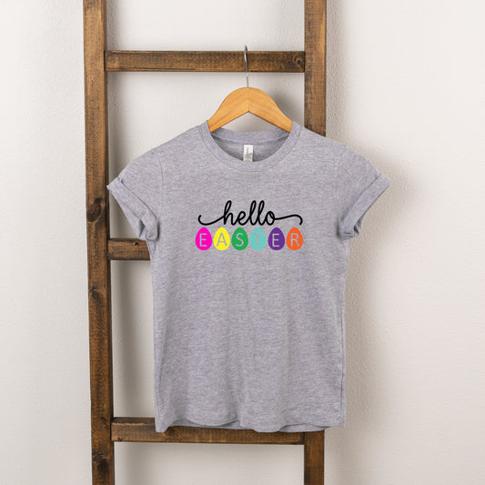 Hello Easter Eggs | Toddler Short Sleeve Crew Neck