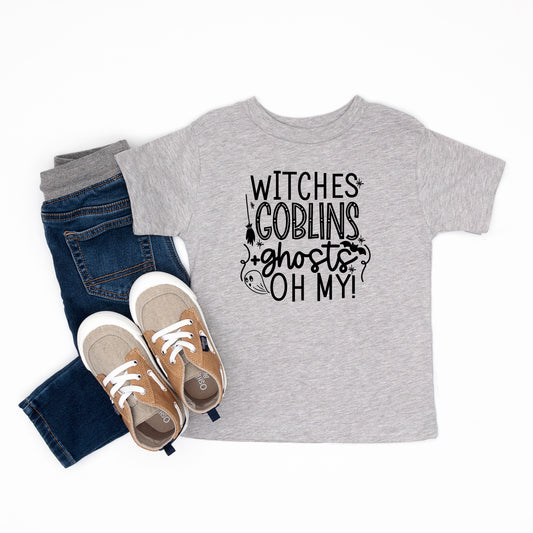 Witches Goblins Ghosts | Toddler Short Sleeve Crew Neck