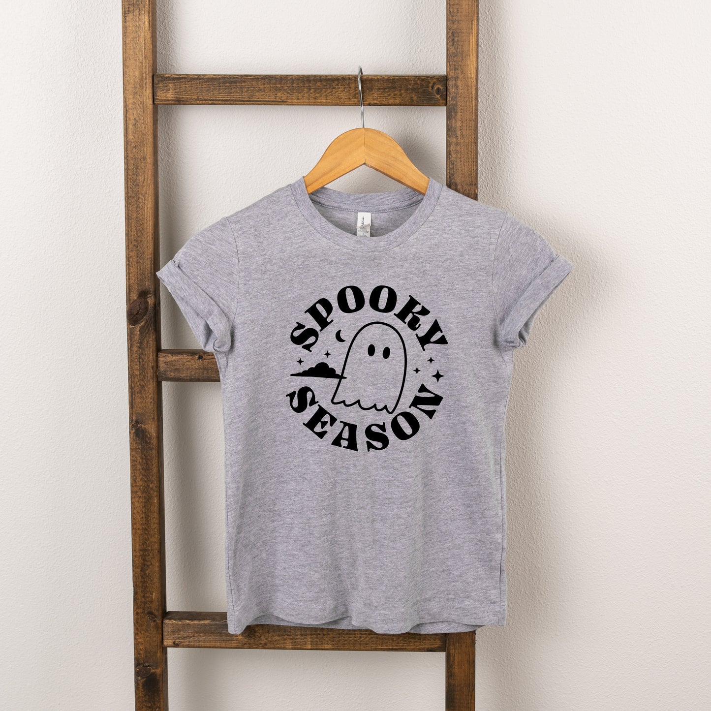 Spooky Season Ghost | Toddler Short Sleeve Crew Neck