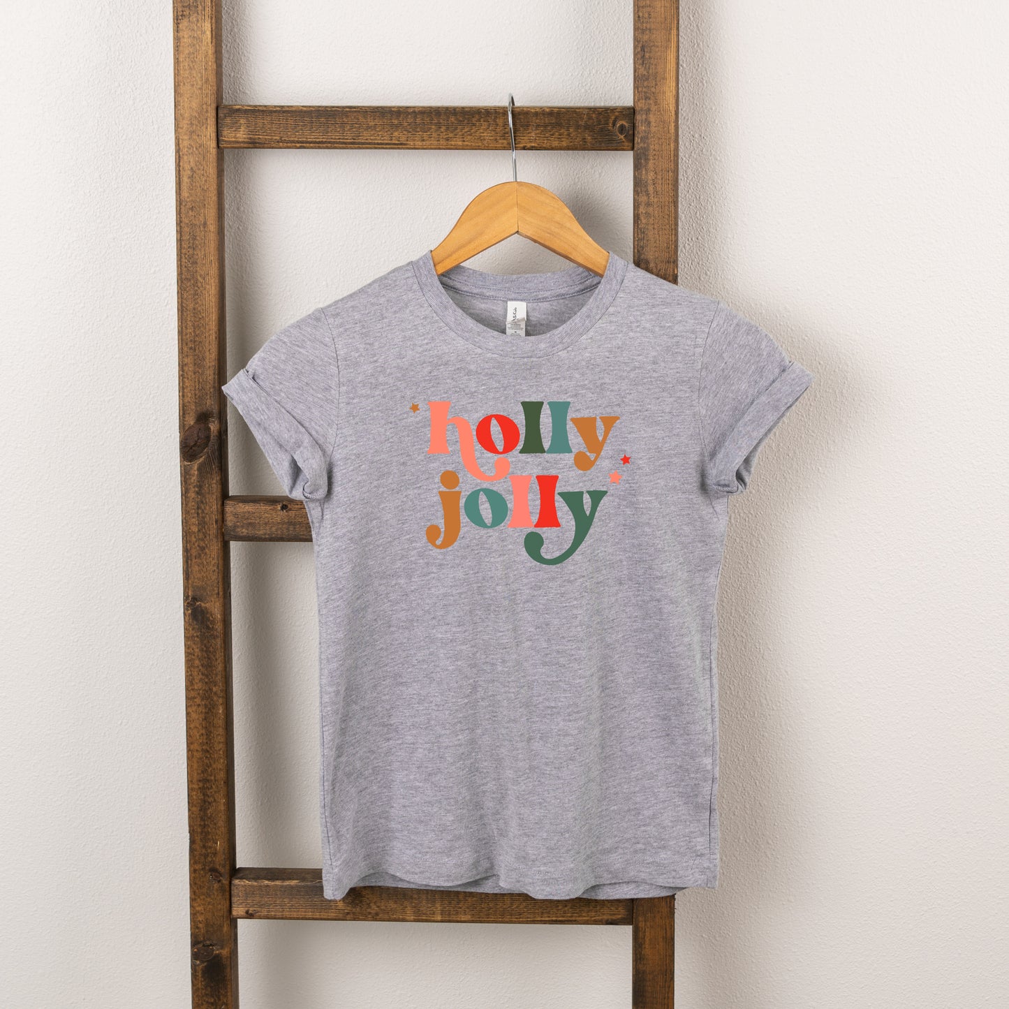 Holly Jolly Stars | Toddler Short Sleeve Crew Neck