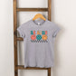 Checkered Be Kind Smiley Face | Toddler Short Sleeve Crew Neck