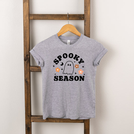 Spooky Season Flowers | Toddler Short Sleeve Crew Neck