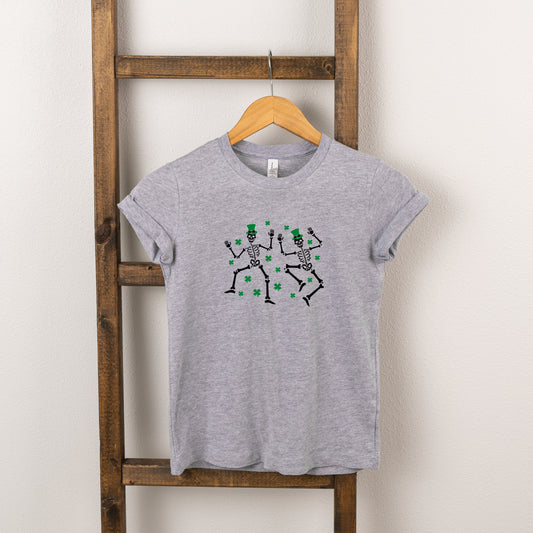 Shamrocks And Dancing Skeletons | Youth Short Sleeve Crew Neck