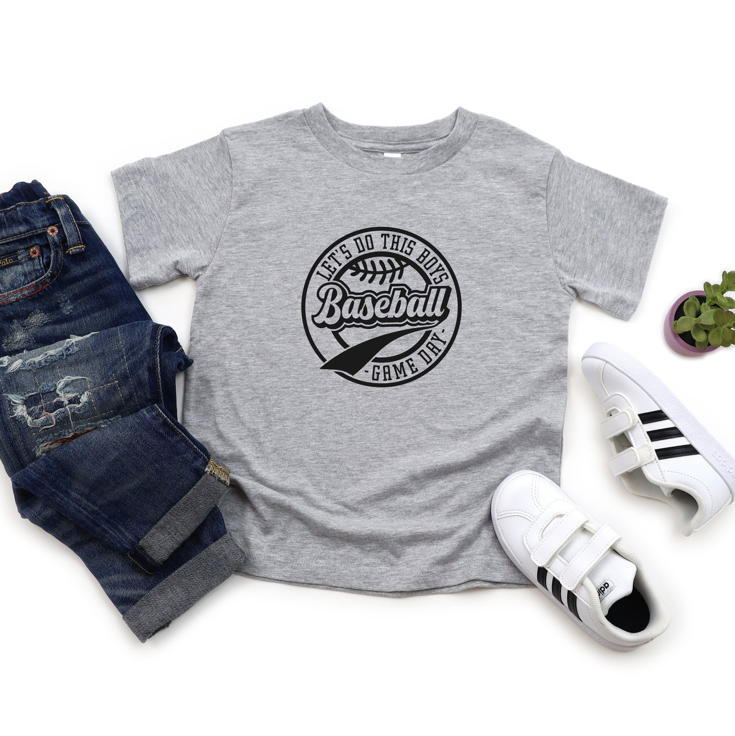 Let's Do This Boys Game Day | Toddler Short Sleeve Crew Neck