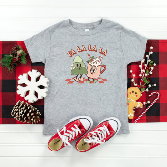 Retro Fa La La | Toddler Short Sleeve Crew Neck