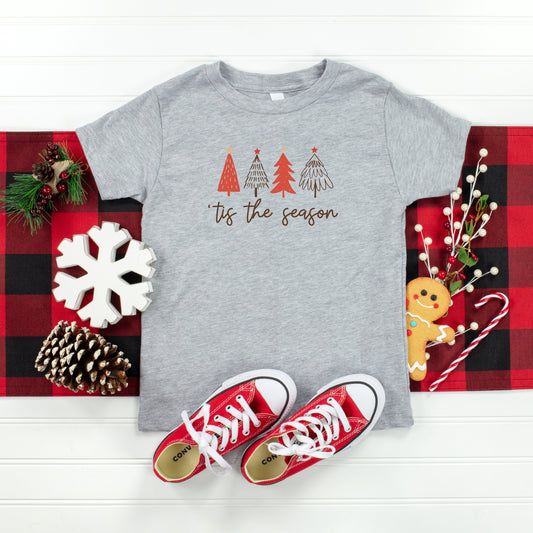 Tis The Season Trees | Toddler Short Sleeve Crew Neck