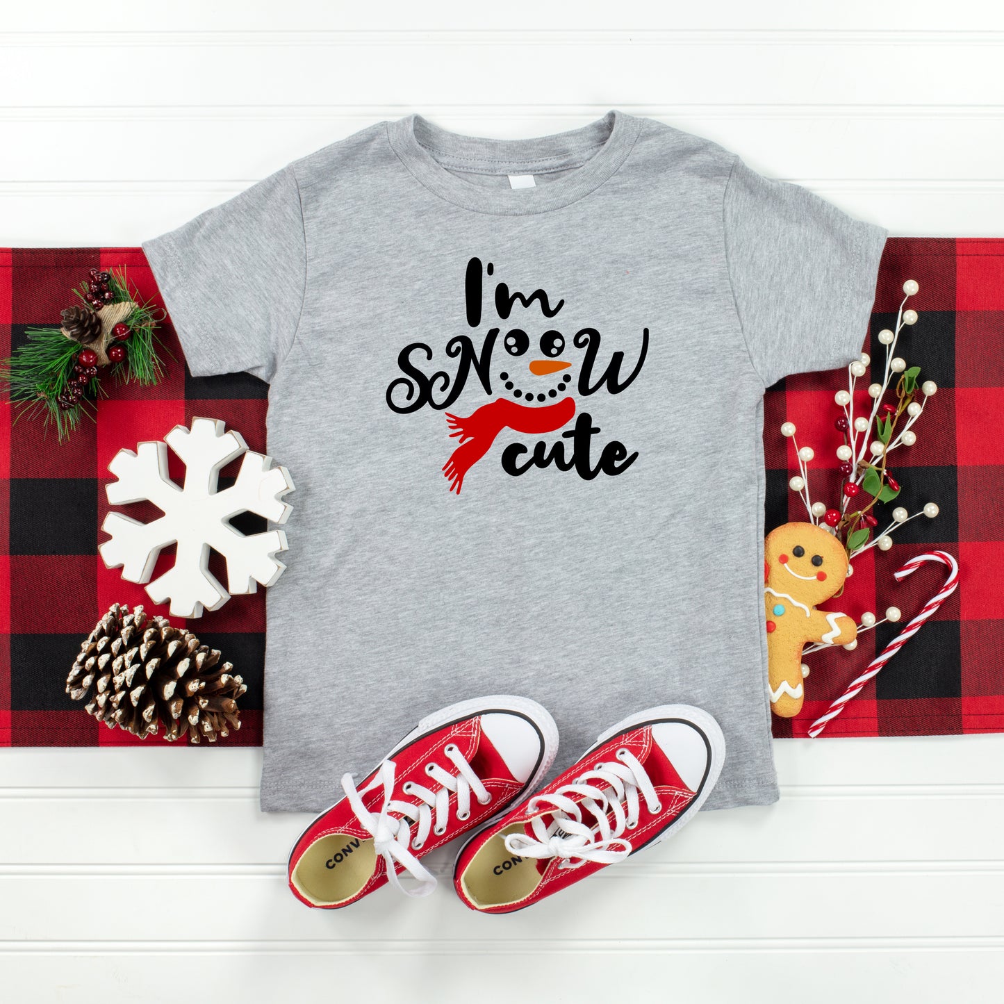 I'm Snow Cute | Toddler Short Sleeve Crew Neck