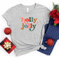 Holly Jolly Stars | Youth Short Sleeve Crew Neck