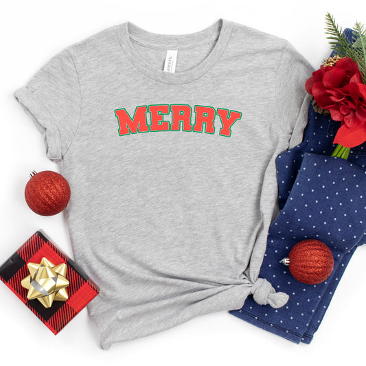 Merry Varsity | Youth Short Sleeve Crew Neck