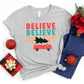 Believe Stacked Car | Youth Short Sleeve Crew Neck