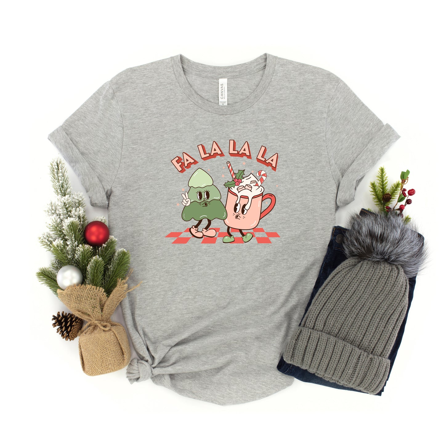 Retro Fa La La | Youth Short Sleeve Crew Neck