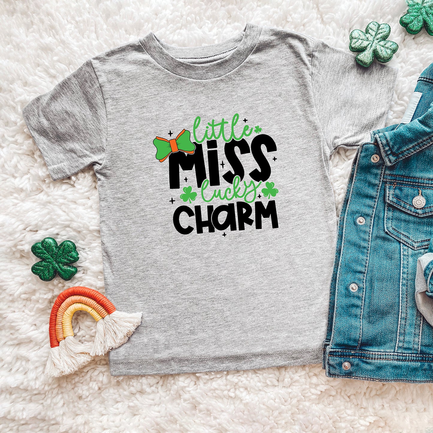 Little Miss Lucky Charm | Youth Short Sleeve Crew Neck