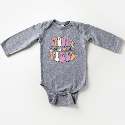 Spooky Vibes Bubble | Baby Long Sleeve Onesie