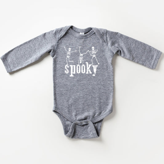 Spooky Dancing Skeletons | Baby Long Sleeve Onesie