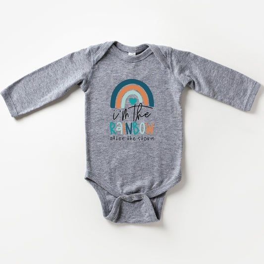 Rainbow After The Storm Boy | Baby Long Sleeve Onesie