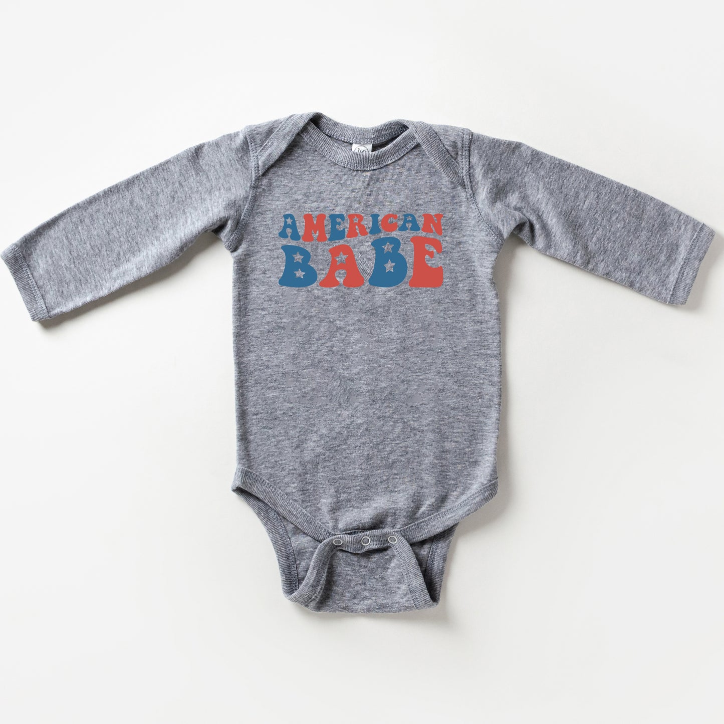 American Babe Stars | Baby Long Sleeve Onesie
