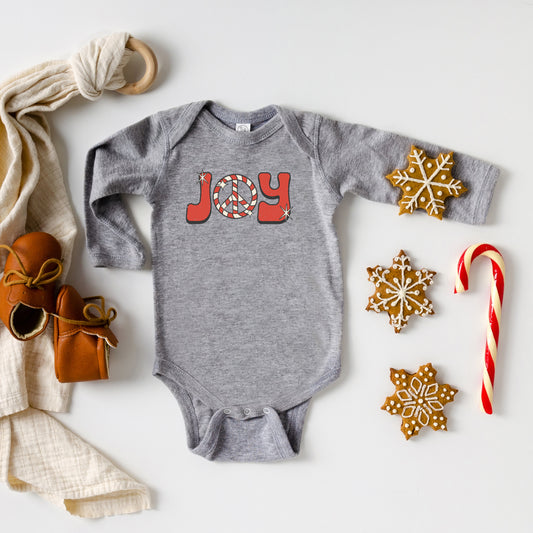 Joy Peace Sign | Baby Long Sleeve Onesie