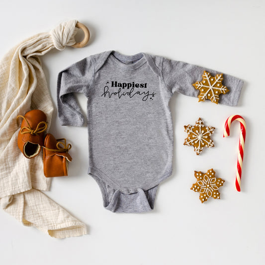 Happiest Holidays | Baby Long Sleeve Onesie