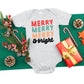 Merry And Bright Stacked | Baby Onesie