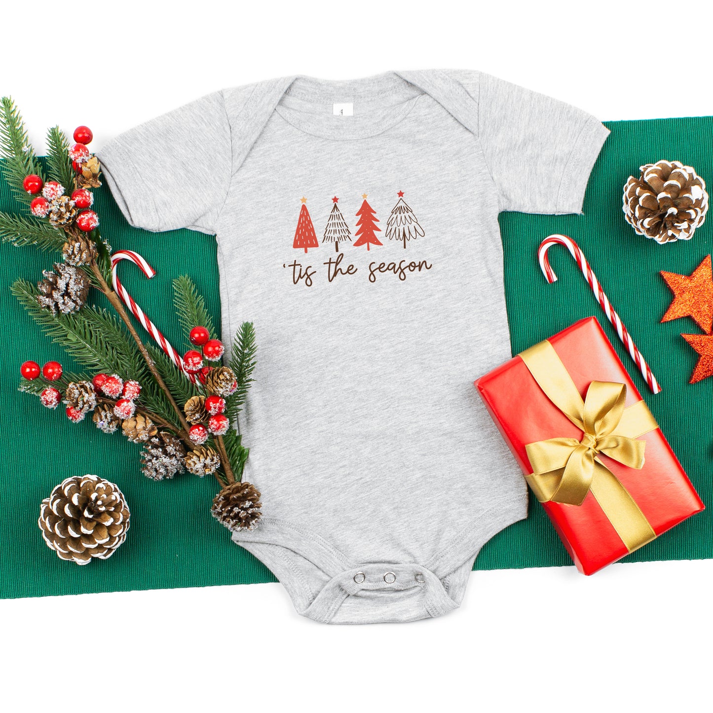 Tis The Season Trees | Baby Onesie