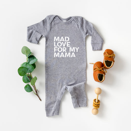 Mad Love For My Mama Distressed | Baby Romper