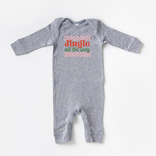 Jingle All The Way Checkered | Baby Romper