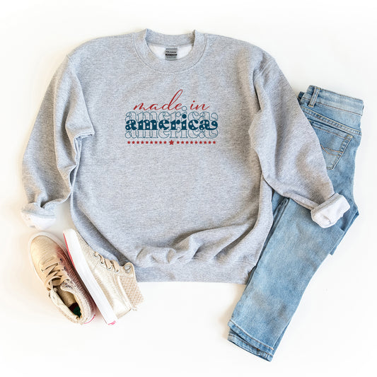 Made In America Stacked | Youth Sweatshirt