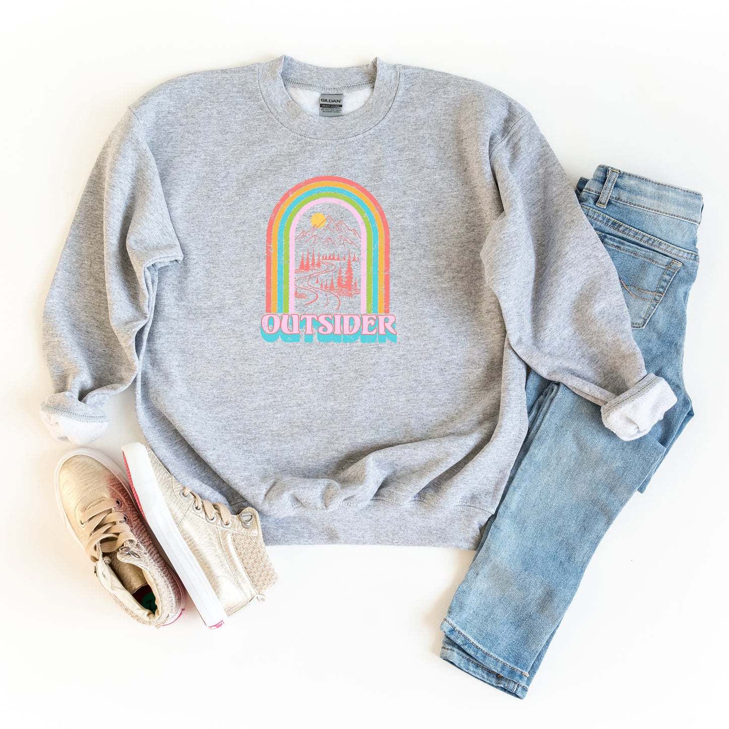 Outsider Rainbow | Youth Sweatshirt