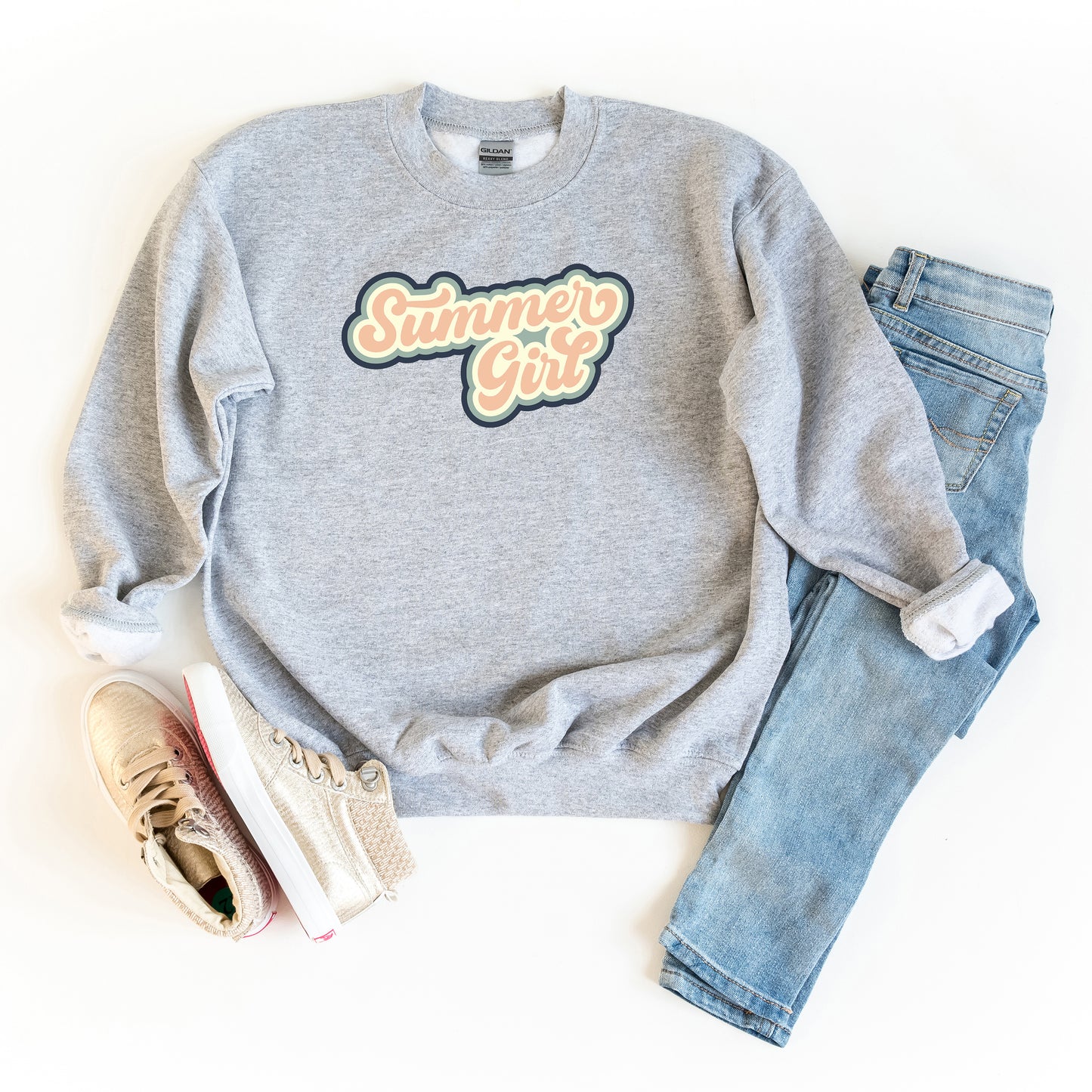 Summer Girl Retro | Youth Sweatshirt