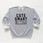Cute Smart Dramatic | Youth Graphic Sweatshirt