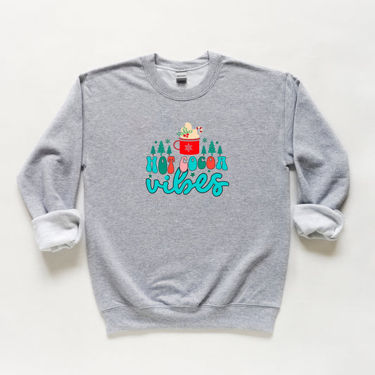 Retro Hot Cocoa Vibes | Youth Sweatshirt