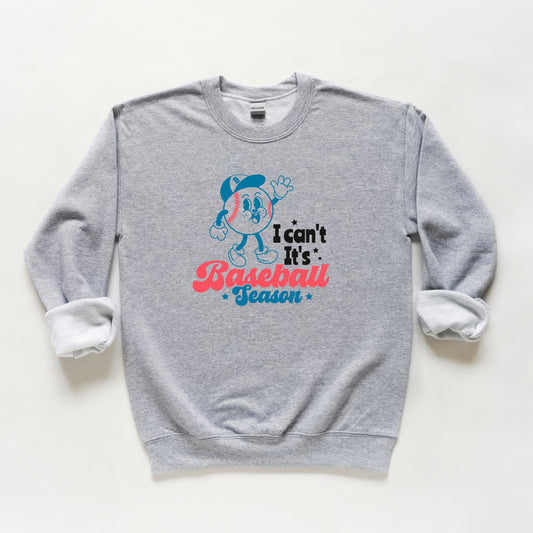I Can't It's Baseball Season | Youth Sweatshirt