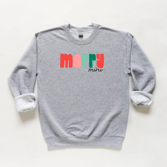 Merry Mini Bold Colorful | Youth Sweatshirt