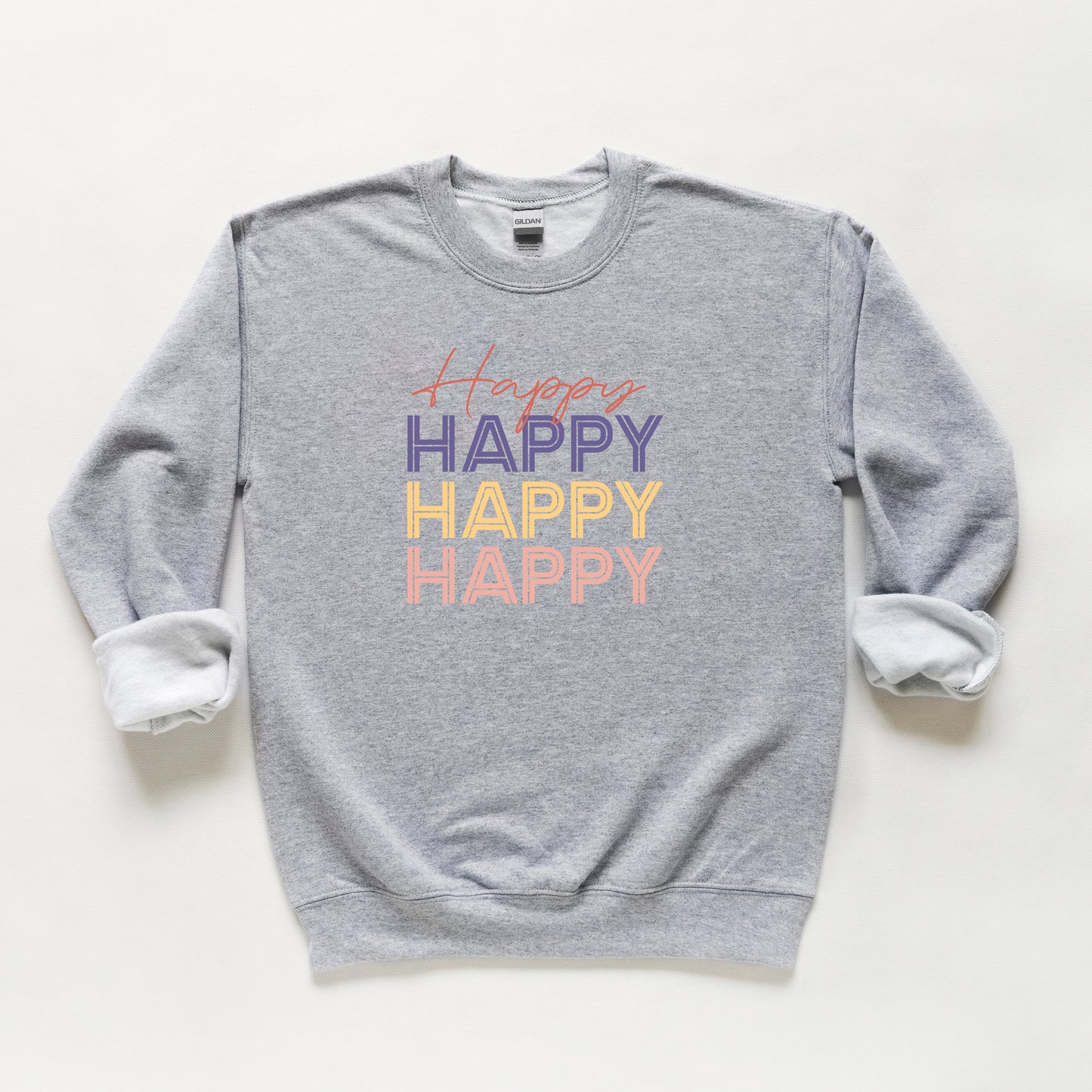 Happy Stacked | Youth Sweatshirt