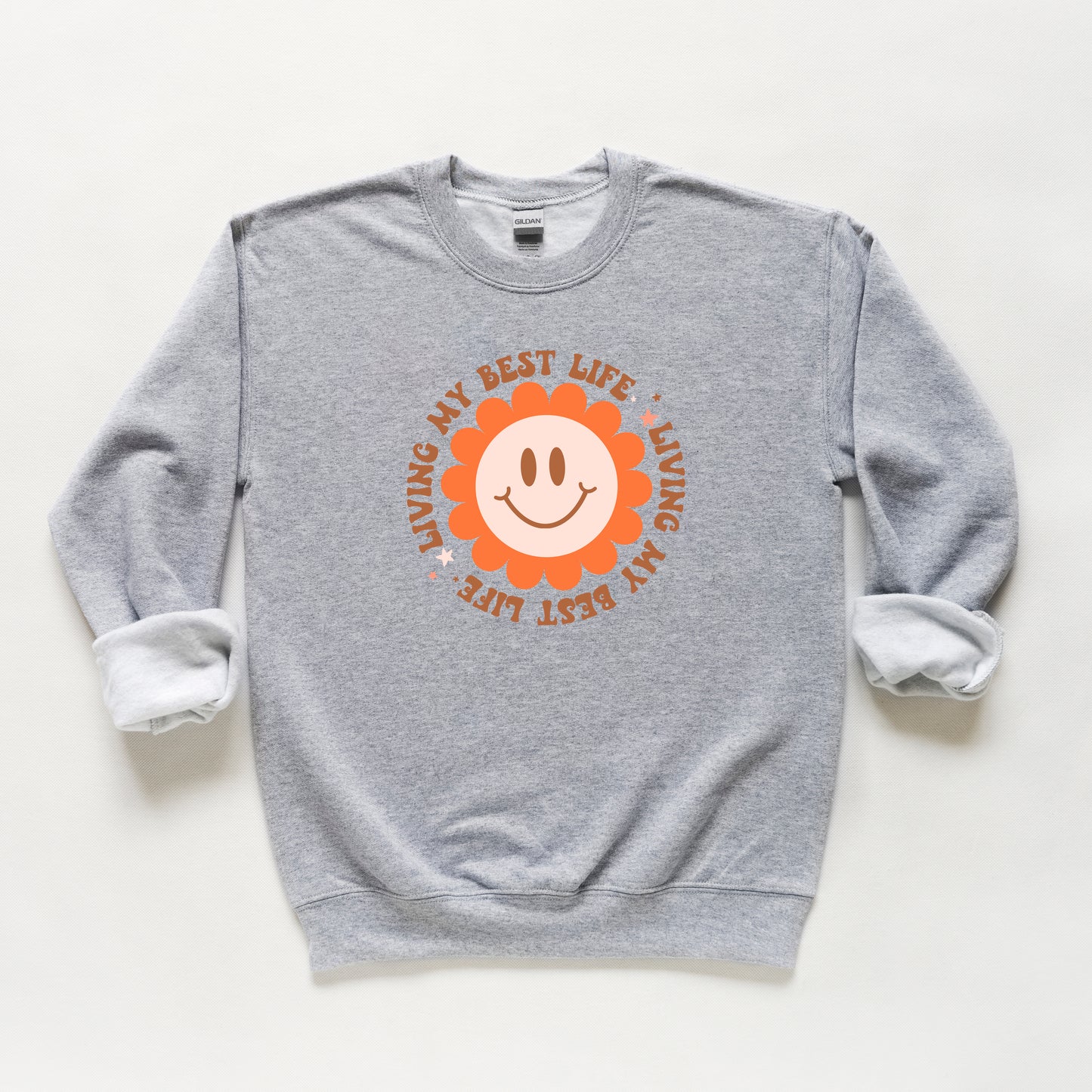 Living My Best Life Flower | Youth Sweatshirt